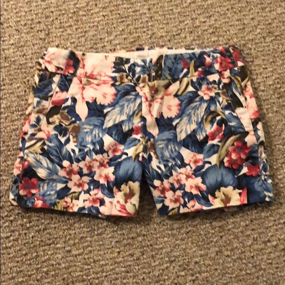 Jcrew floral print shorts
